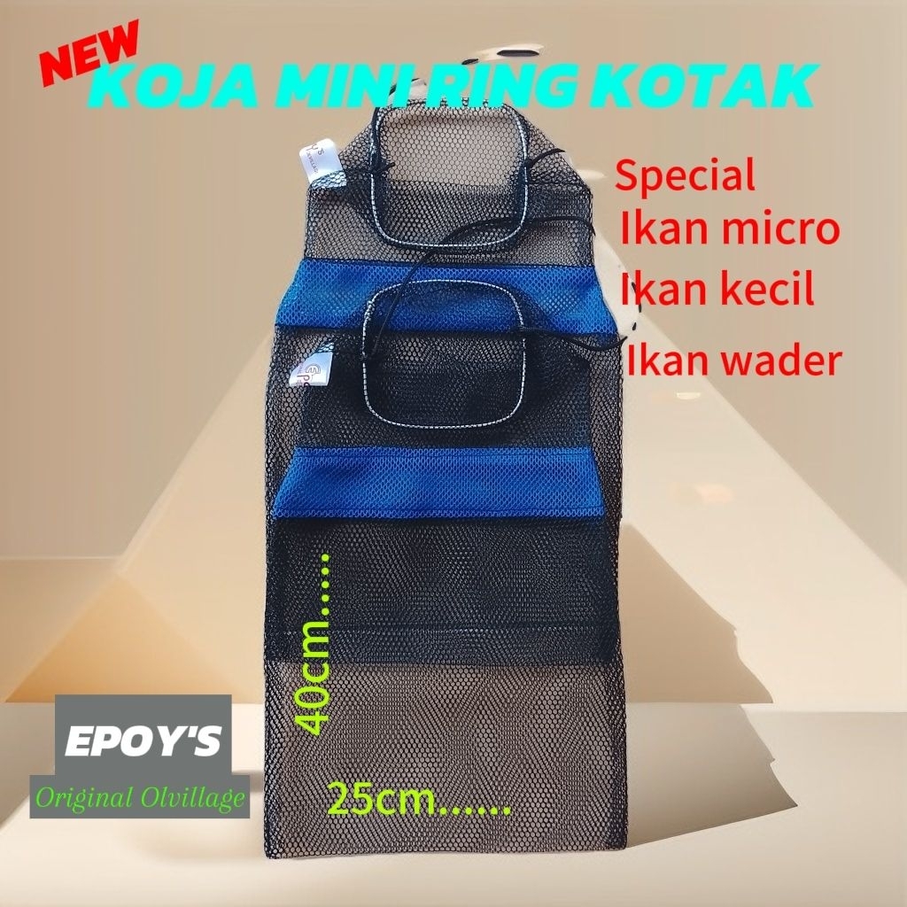 Epoy's Koja ikan mini Koja wader Korang kecil ring kotak terbaru keramba ikan micro