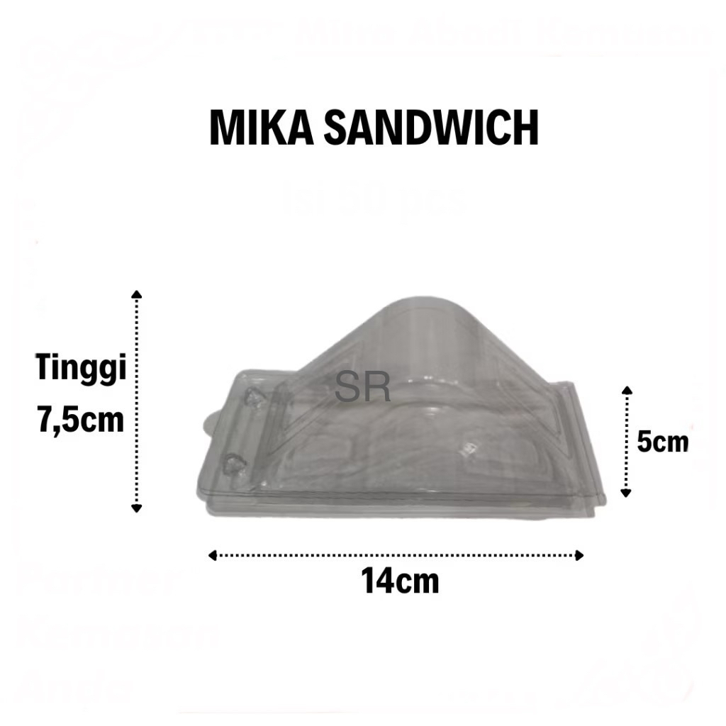 (10pcs) MIKA SANDWICH ROTI SEGITIGA / MIKA SANDO / MIKA ROTI BAKAR LAPIS