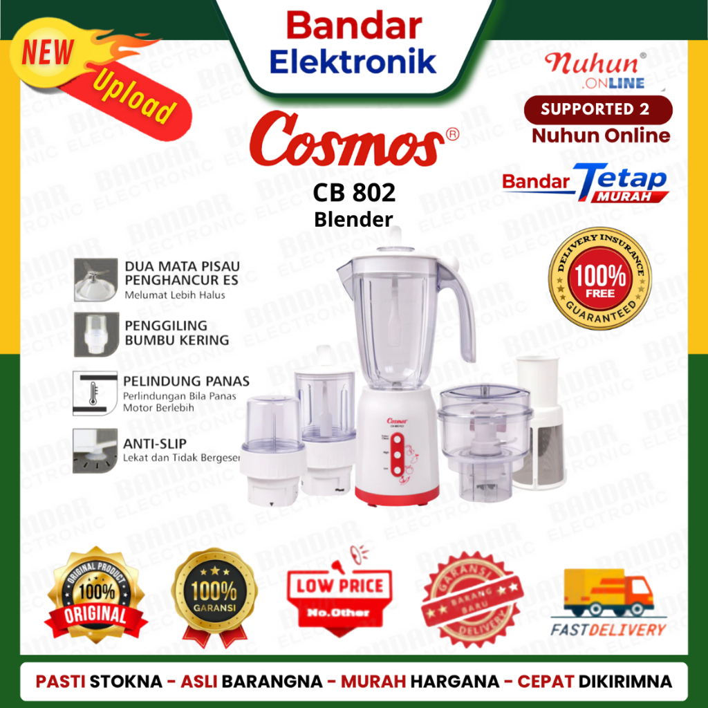 COSMOS  Blender CB-802 / 802CB Original Kualitas Terjamin