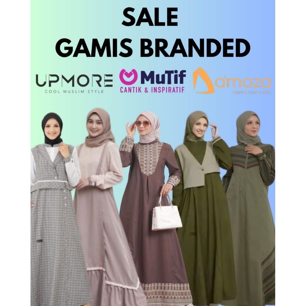 SALE GAMIS BRANDED MUTIF - DAMOZA - UPMORE HARGA TERMURAH