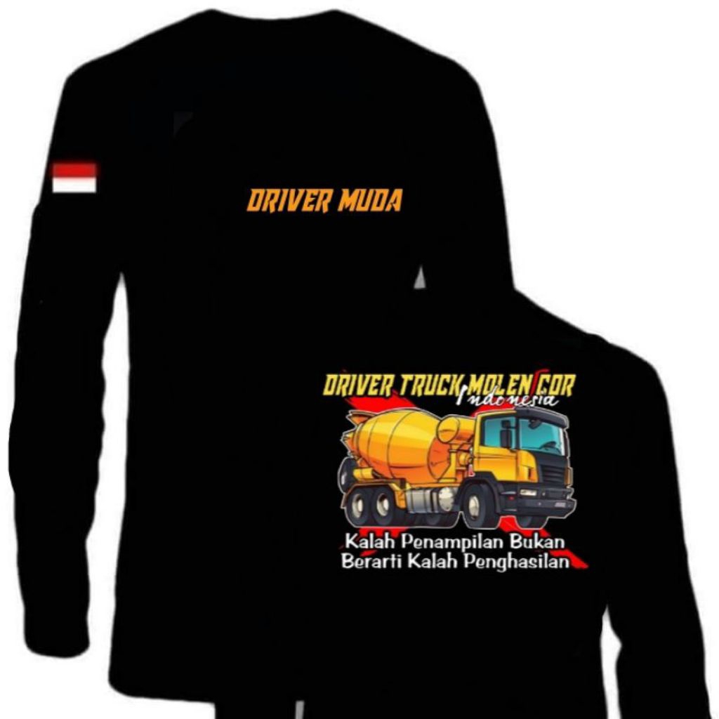 KAOS LENGAN PANJANG DRIVER MOLEN COR//TSHIRT NEW MOTIF