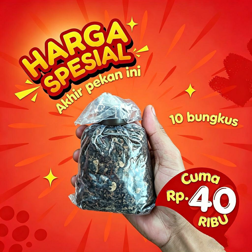 BIBIT JAMUR MERANG SEMI HITAM CUMA 40 RIBU ISI 10