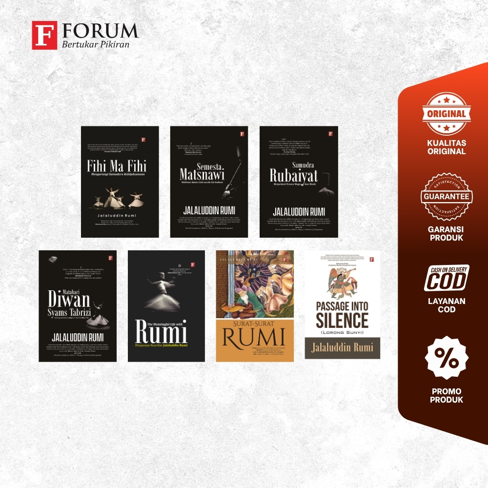 Buku PAKET RUMI 7 BUKU - JALALUDDI RUMI