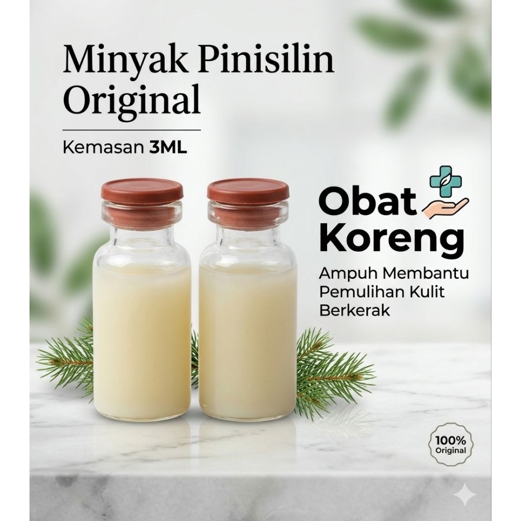 MINYAK Pinisilin original 3ML OBAT koreng dan luka