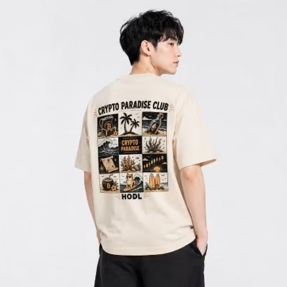 HODL - PREMIUM OVERSIZE T-shirt Collection - Crypto Bitcoin Tshirt - Kaos Crypto - HODL Crypto Parad