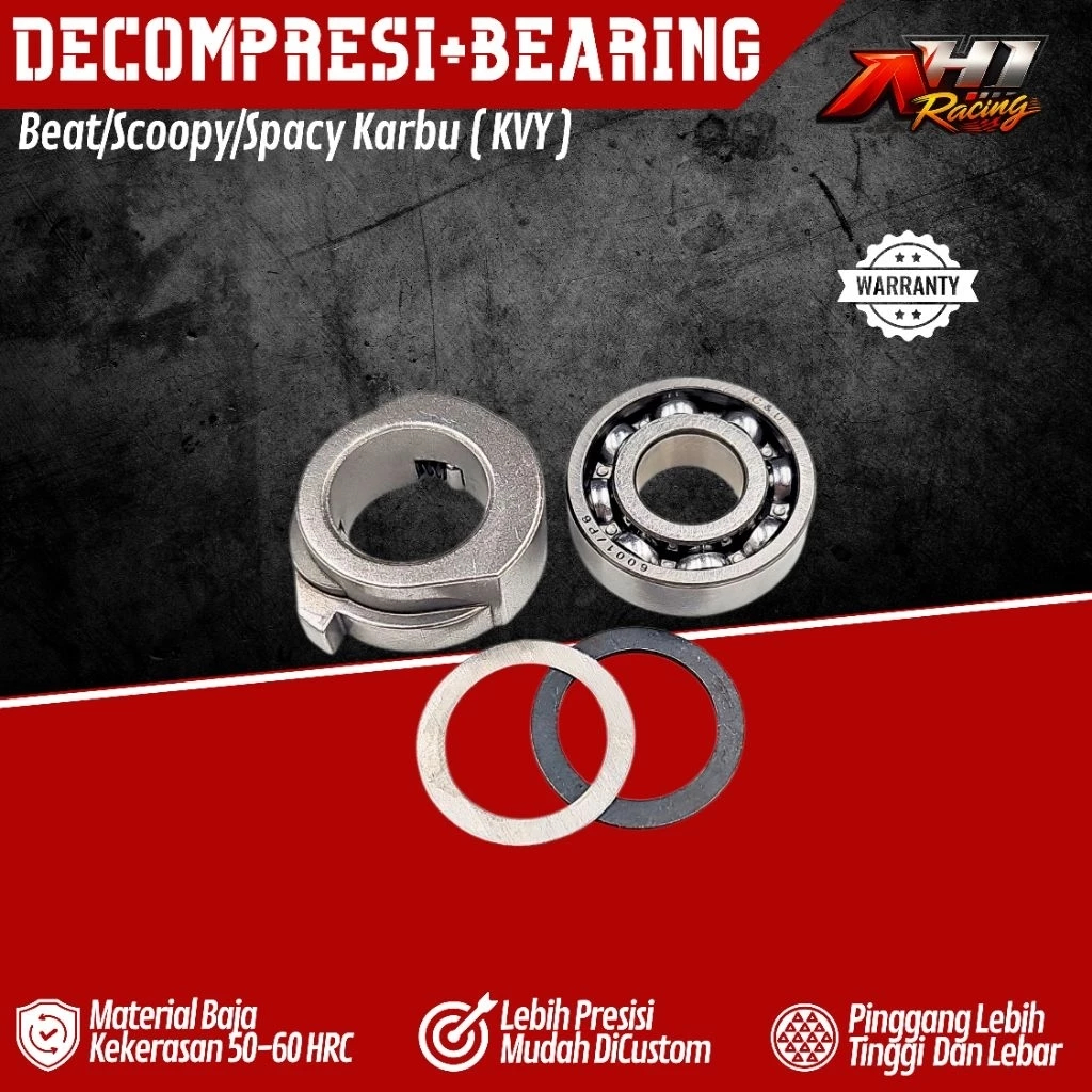 ADS Decompresi ADS Dekompresi Noken As Beat Scoopy Spacy Karbu KVY + Bearing AH1 Racing
