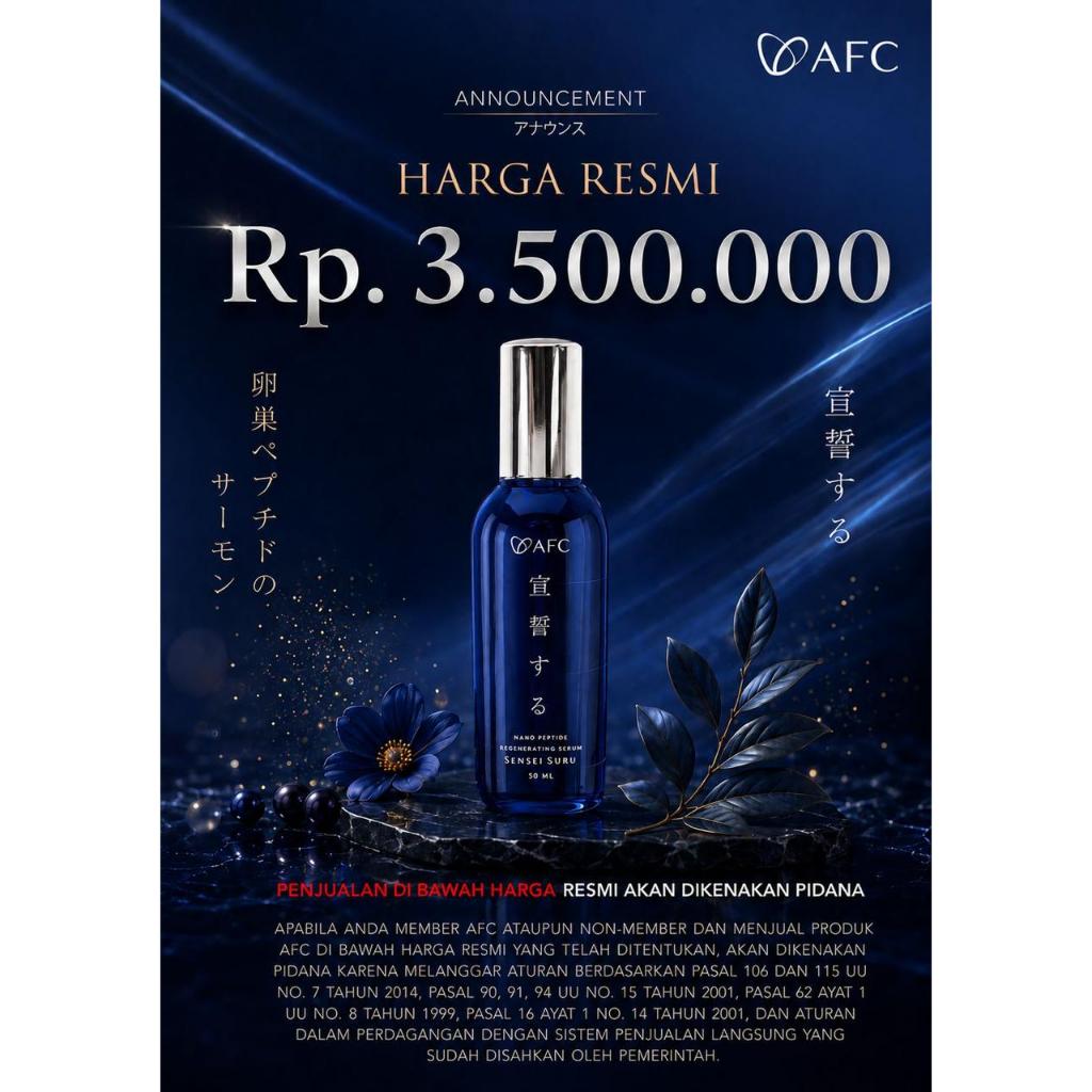 [ORIGINAL / BPOM] AFC Sensei Suru Nano Peptide Serum 50ml