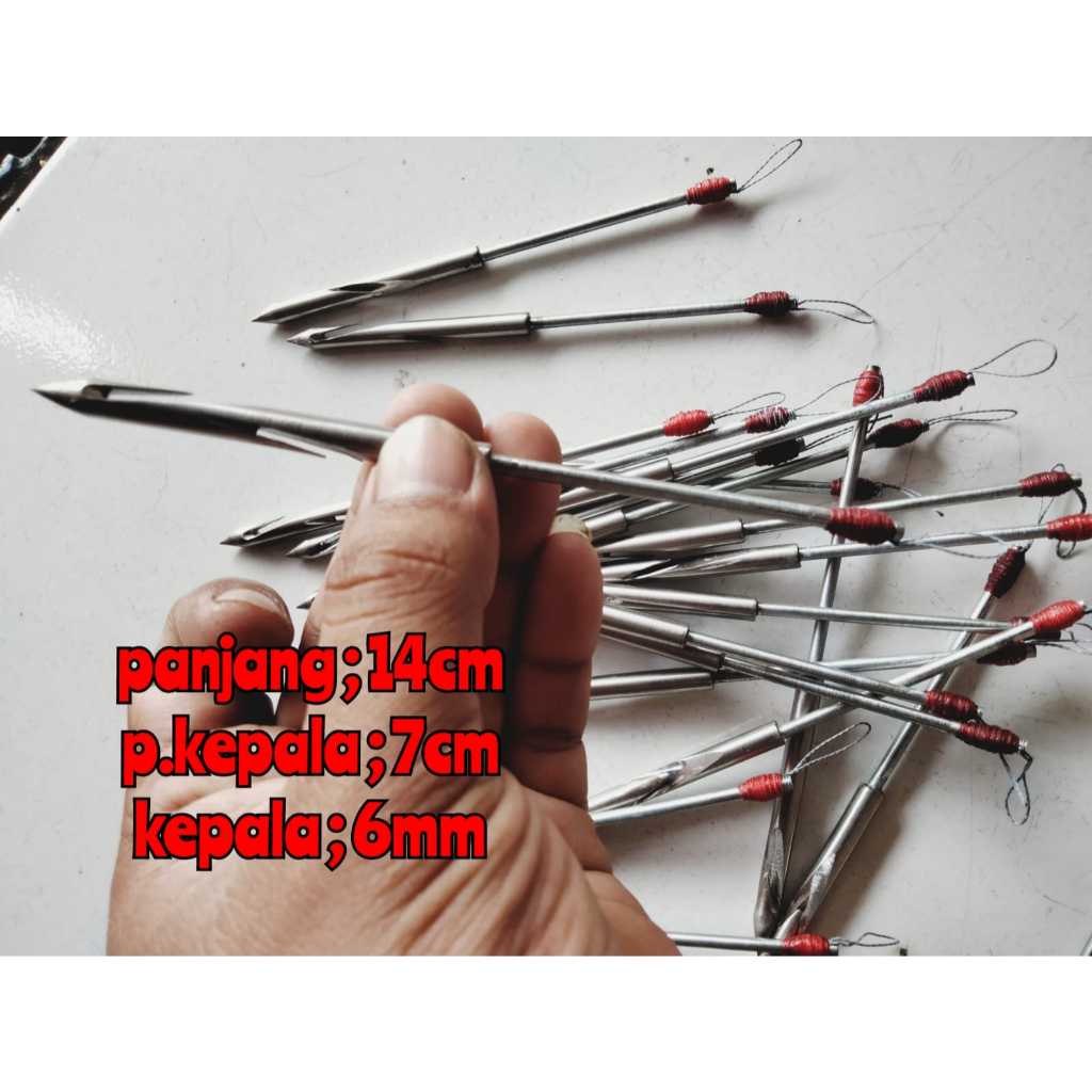 Sujen Ketapel Ikan Stenliss 6mm / 14cm /2 ruit