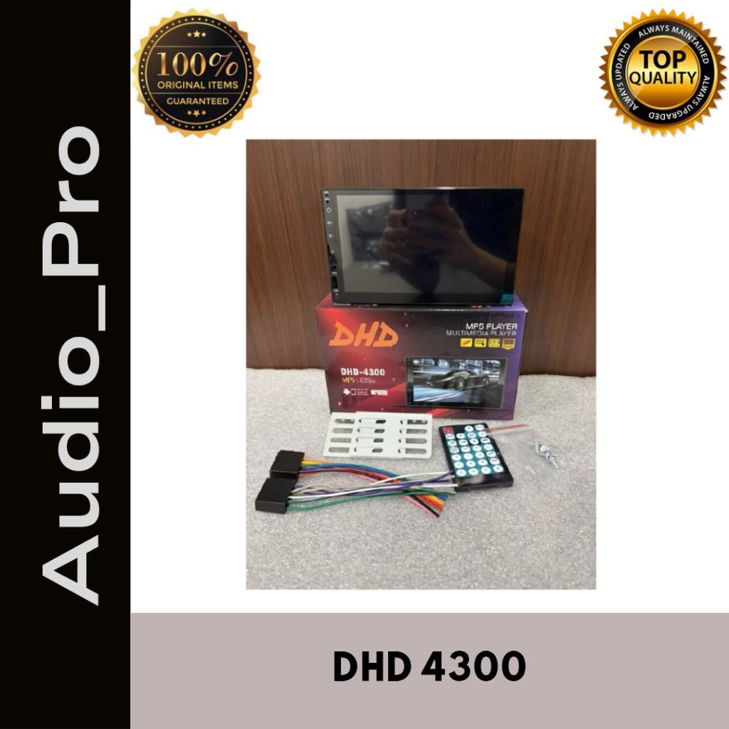 Double din head unit P5 DHD-4300 DHD4300 DHD 4300 deckless 7 Inch 7in 7 in