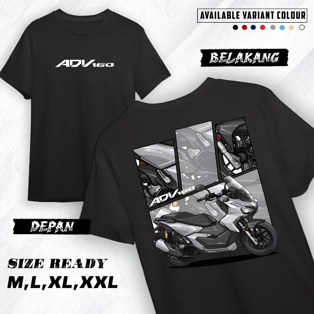 DONALTELL KAOS ADV160 - T-shirt HONDA ADV 160 KEKINIAN  - Baju Atasan  sablon dewasa terbaru