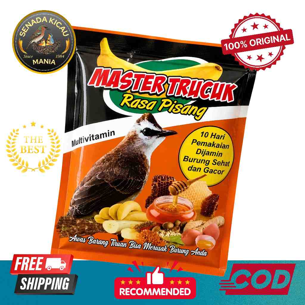 MASTER TRUCUK PAKAN BURUNG TRUCUKAN 125g ORIGINAL PENGGACOR BURUNG