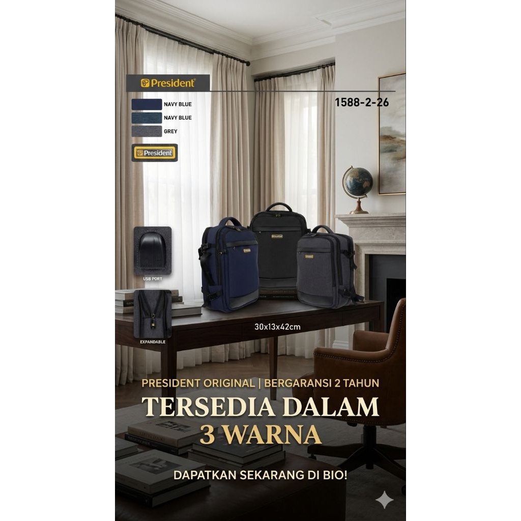 Ransel President 1588 Original Jumbo