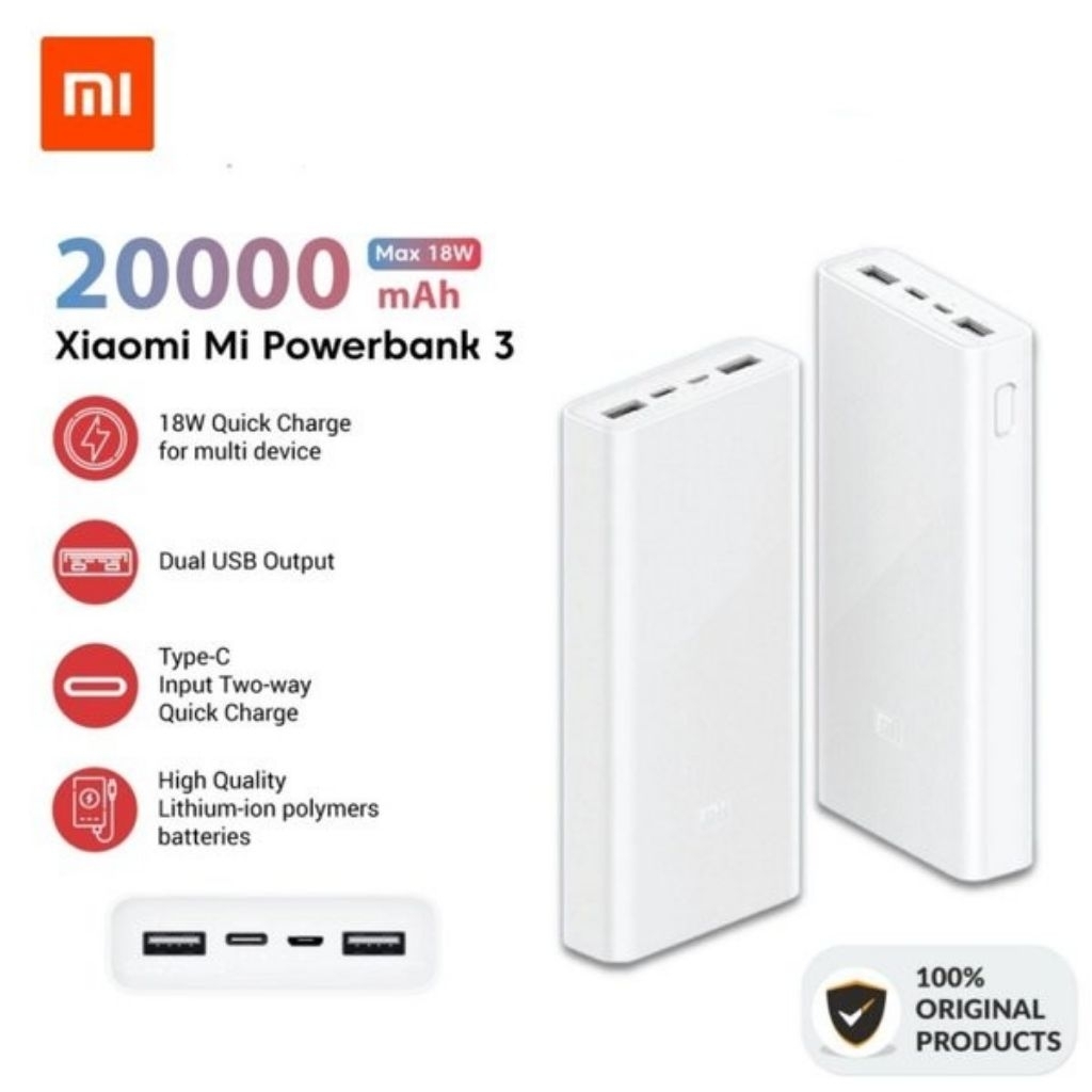 power bank dan charger ori xiaomi redmi