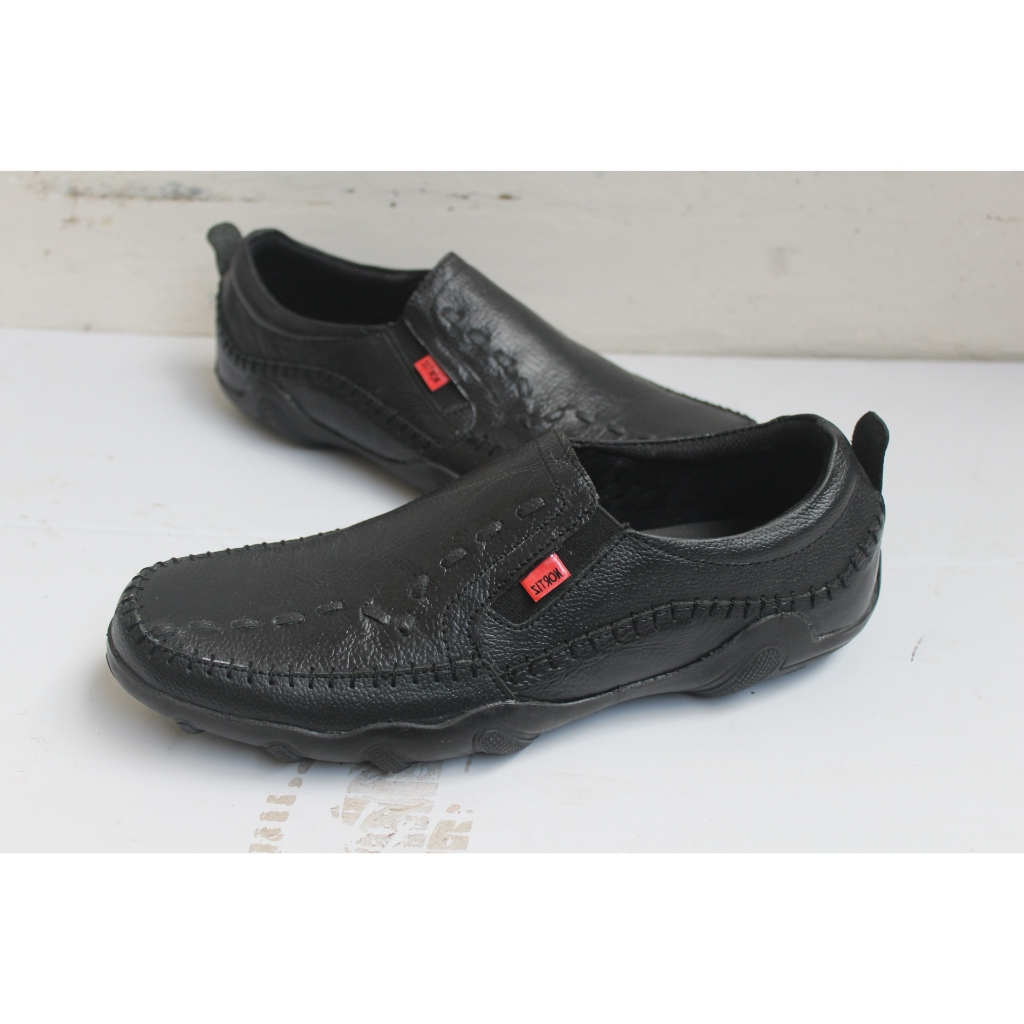 Sepatu Pansus - Sepatu Slip On Pria - Sepatu Slop - Sepatu Kulit - Sepatu Slip On Pria Kulit