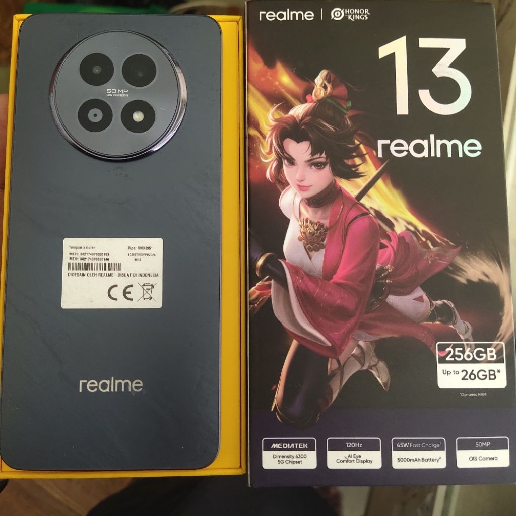 realme 13 5G Ram 8GB Internal 256GB HP Second Seken Bekas Fullset [ORI] hp murah