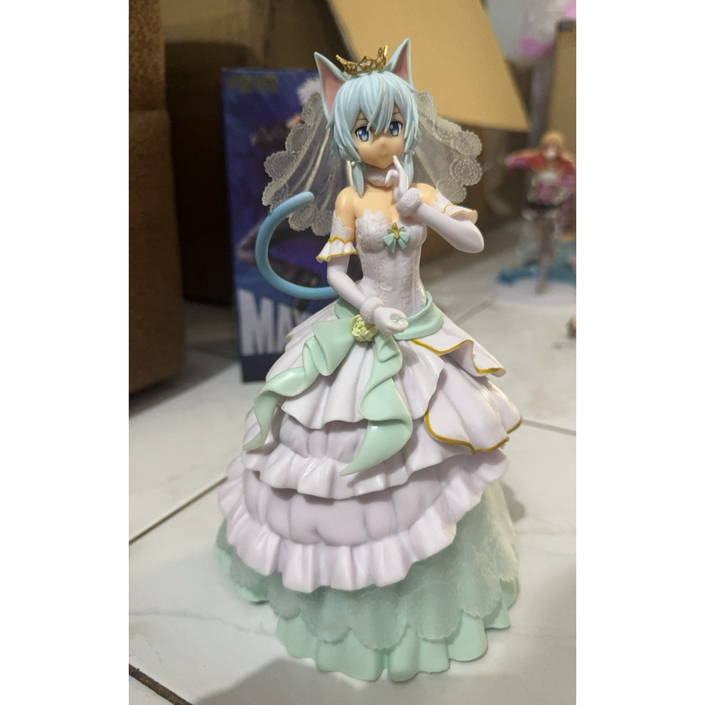 EXQ Figure Sinon Sword Art Online Wedding Loose Pack Minus Bunga
