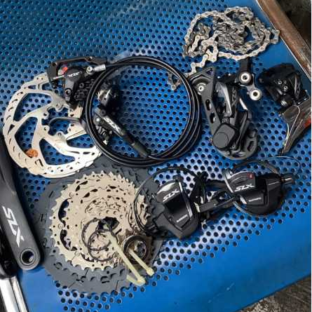 GROUPSET SHIMANO SLX M7000 11 SPEED ORIGINAL BARU KOMPLIT