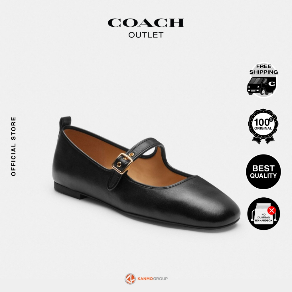 Coach C Rivet Mary Jane - Sepatu Flat Wanita