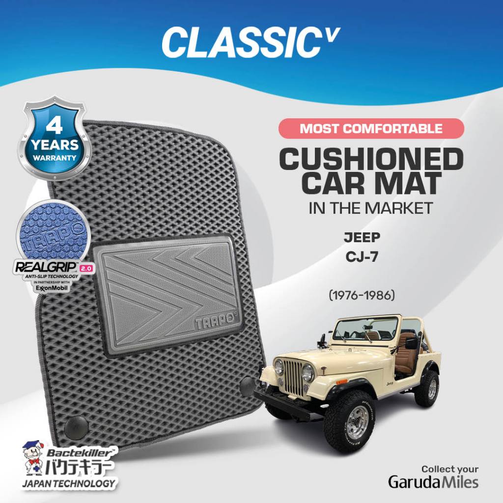Karpet Mobil Trapo Classic V Jeep CJ-7 (1976-1984)