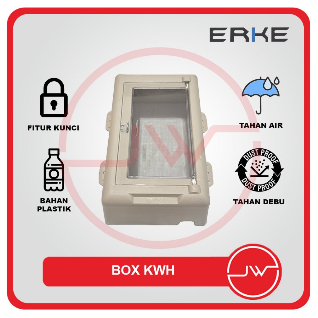 ERKE BOX KWH METER / KOTAK METERAN / COVER METERAN LISTRIK / BOX METERAN (KWH PULSA / VOUCHER)