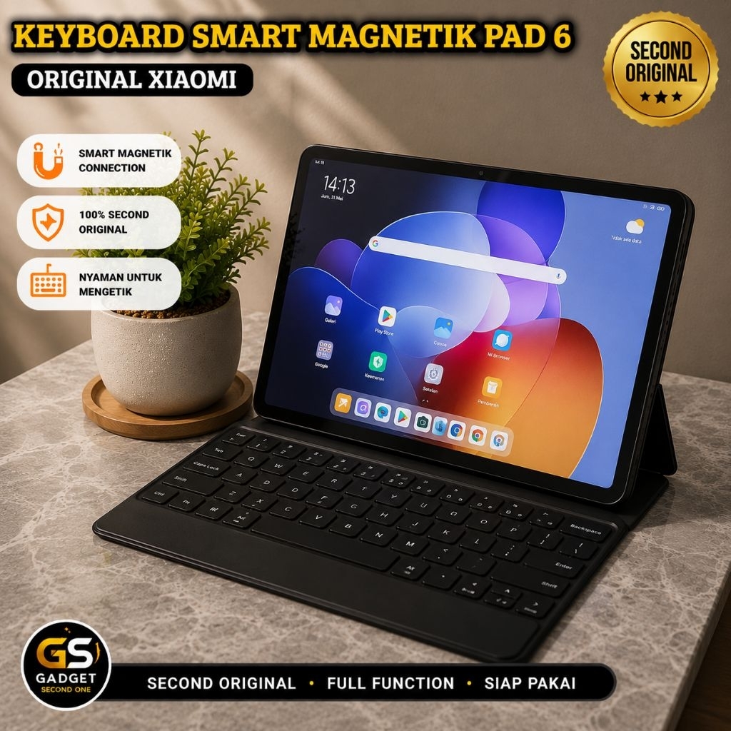 Keyboard Mi Pad 5 Original Magnetic Ori Xiaomi Second Normal Mulus