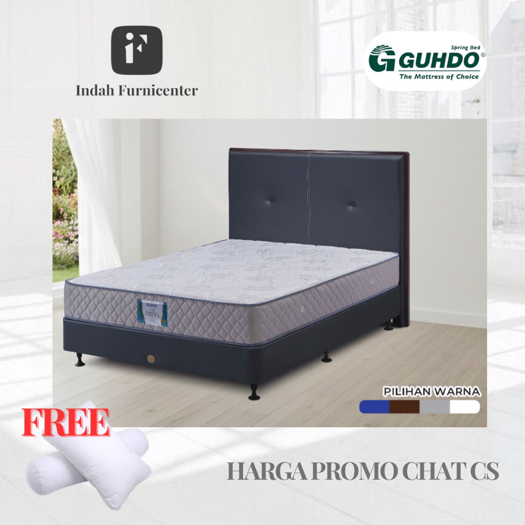 kasur springbed guhdo standart new prima 90 120 160 180 baru new bergaransi merk queen king size twi