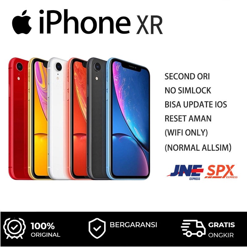 HP IPHONE XR 64GB/128GB Second inter WIFI ONLY MULUS SECOND INTERHP XR IPHONE XR 64GB/128GB SECOND