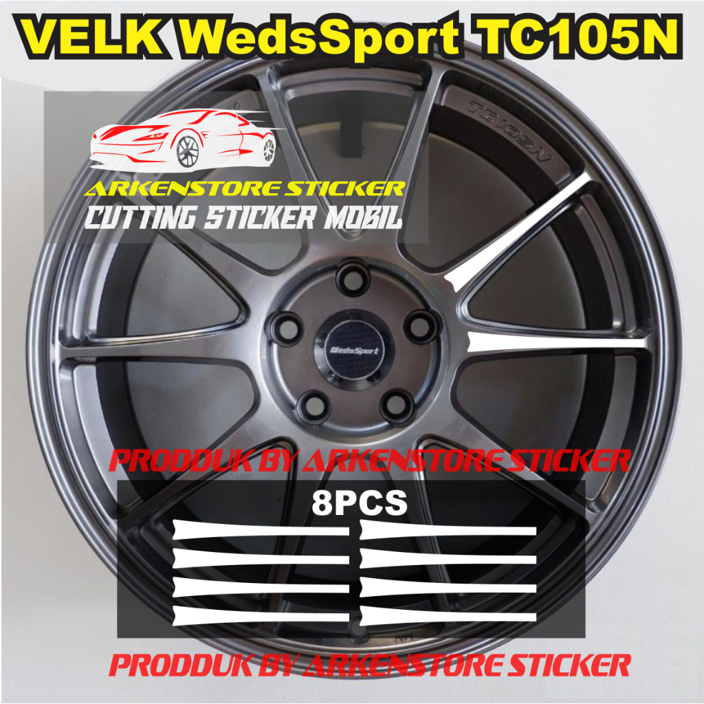 Peetparadise Sticker Velk Wedssport Tc105N Sticker Volk Velk Mobil Weds Sport Tc105N Ring 14 15 16