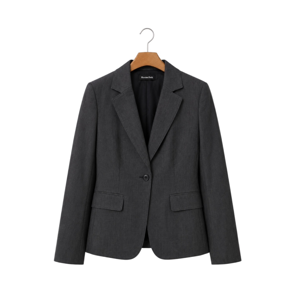 (XS) Formal Blazer Wool Massimo Dutti New