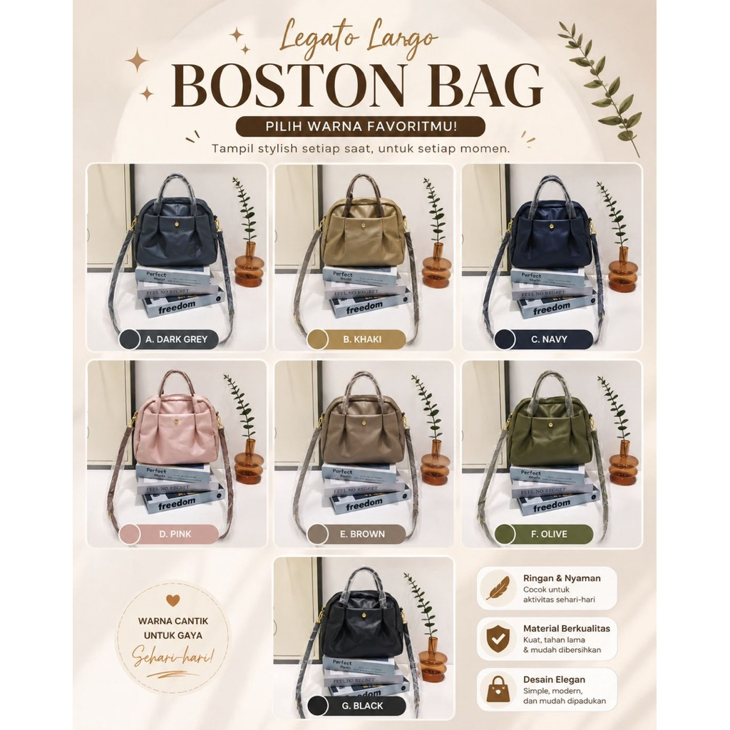 LEGATO LARGO BOSTON BAG