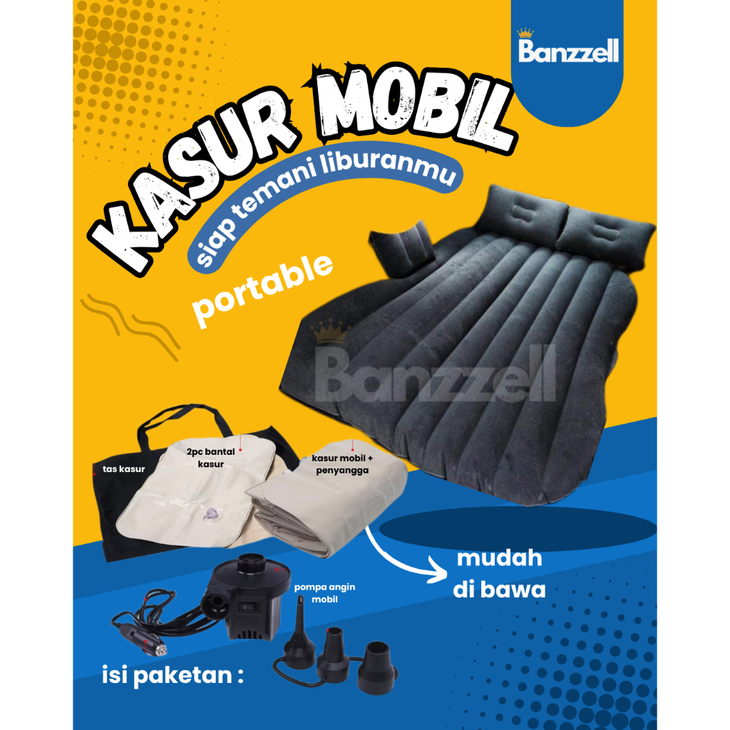 Matras Mobil Kasur Mobil Free Pompa Semua Mobil Sedan SUV MPV Camper Van