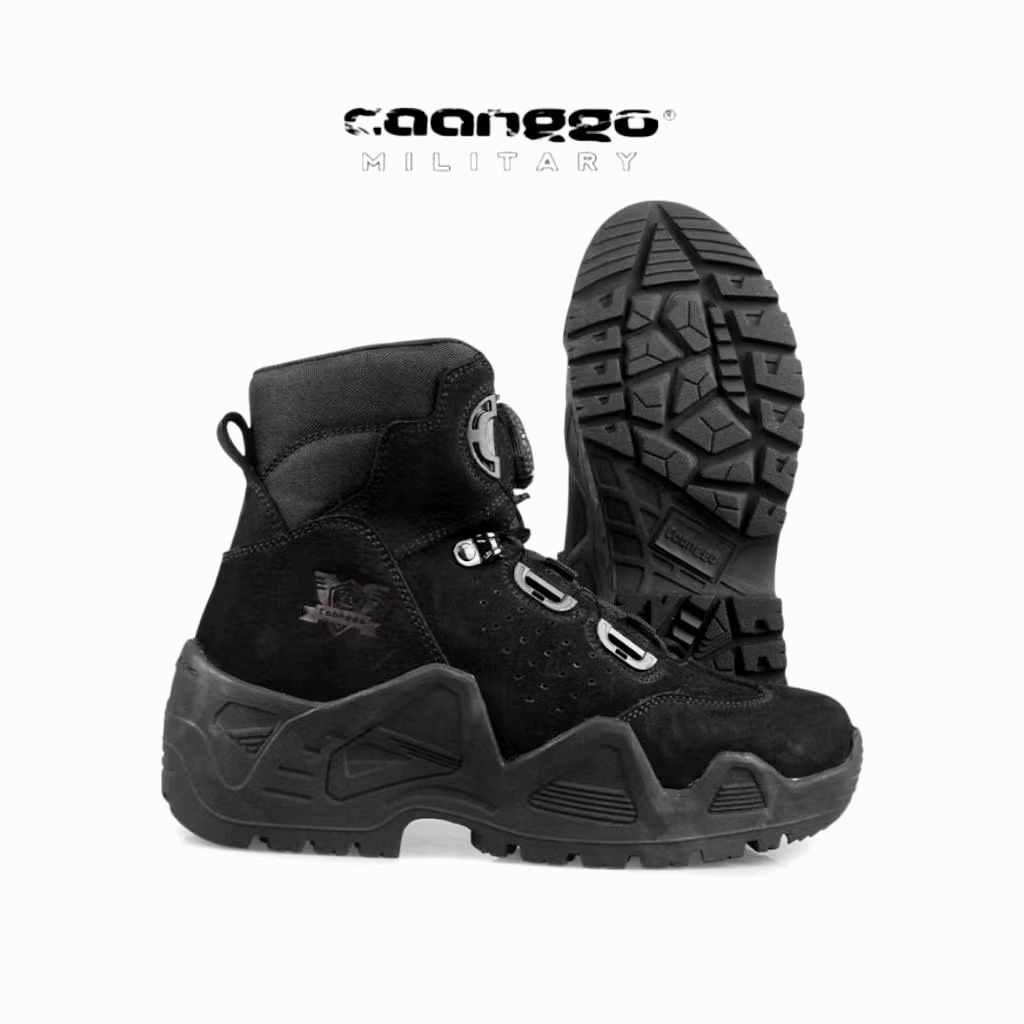 Sepatu pdl tali putar tinggi 6 inc original caanggo