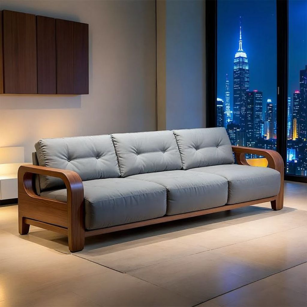 kursi jati sofa jati minimalis 3 seater