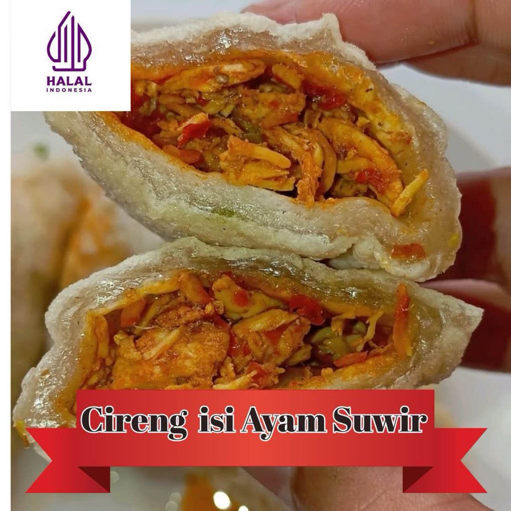 Cireng Crispy isi 6 ayam suwir frozen