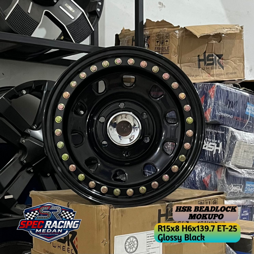 velg ring 15 lebar 8 untuk terrano, hardtop, Dmax, Panther New, Hiace dll HSR BEADLOCK R15