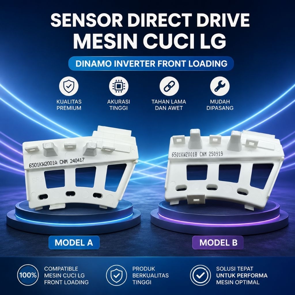 Sensor Direct Drive Mesin Cuci LG Dinamo Inverter Front Loading Model A & B | Sensor Hall LG Front L