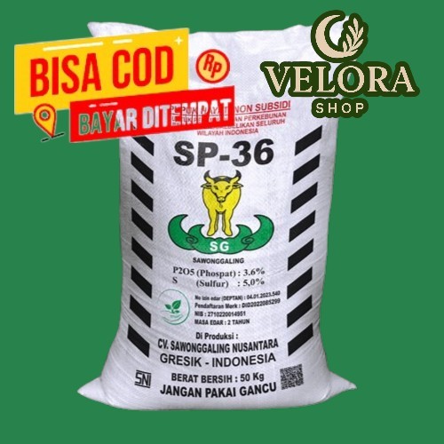 Pupuk Fosfor TSP SP36 ORIGINAL Repack 1 kg - Tingkatkan Produksi Tanaman dengan Fosfor Tinggi