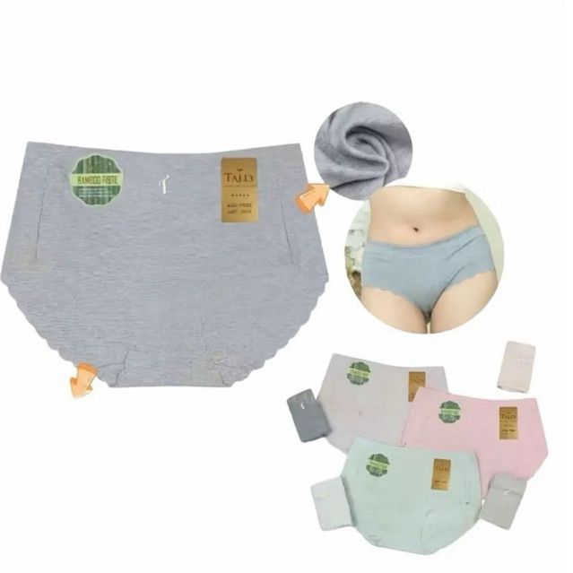Tally CD 3604 [isi 3 Pcs] Katun bambu Seamless