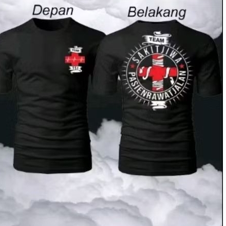 Koas T-shirt _ TEAM SAKIT JIWA_ Unisex Kaos Distro Peria/ Wanita Kekinian Viral