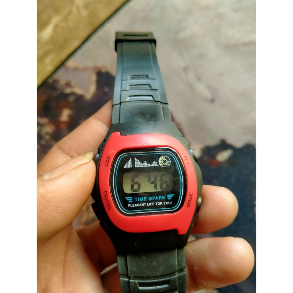 jam tangan digital time spark japan