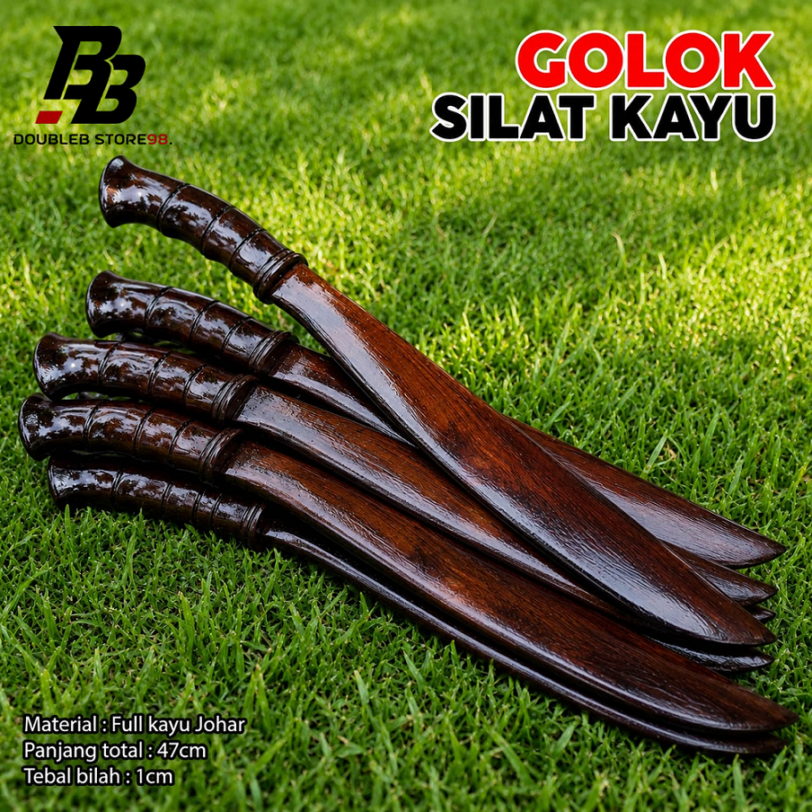 GOLOK PERAGA SILAT FULL KAYU JOHAR