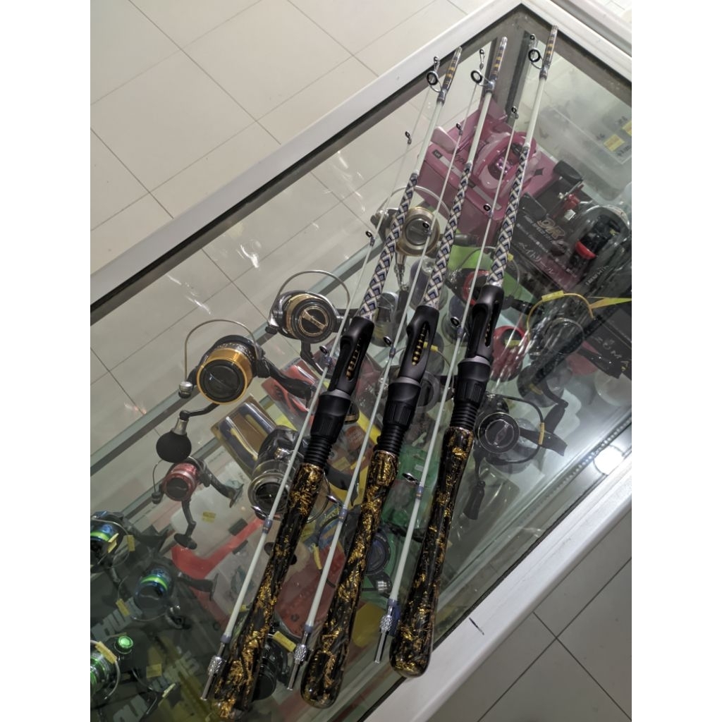 JORAN CUSTOM PANCING UDANG GAGANG CARBON KEVLAR 120CM