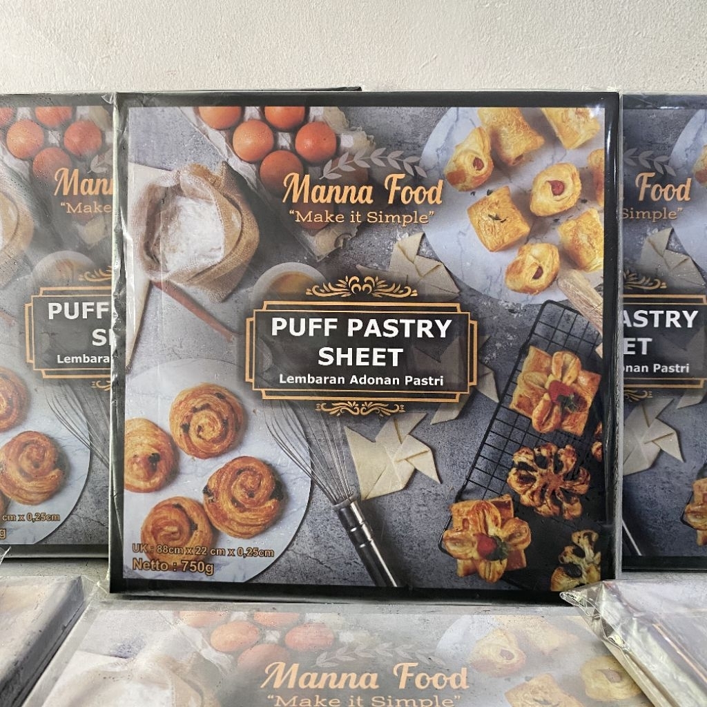 Manna Food Puff Pastry Sheet 750 gram | puff pastry manna food