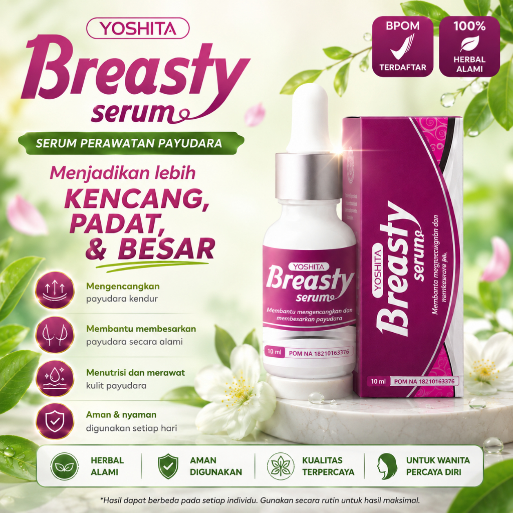 Yoshita Breasty Serum Perawatan Payudara Ampuh Pengencang Payudara Permanen BPOM