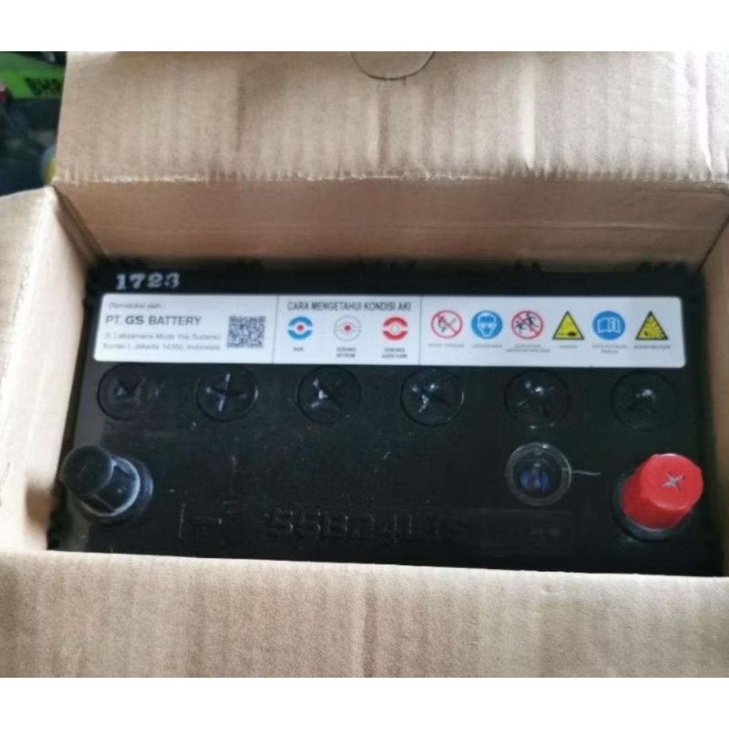 GS Astra MF 55B24LS Aki Mobil 45Ah 420A Bebas Perawatan