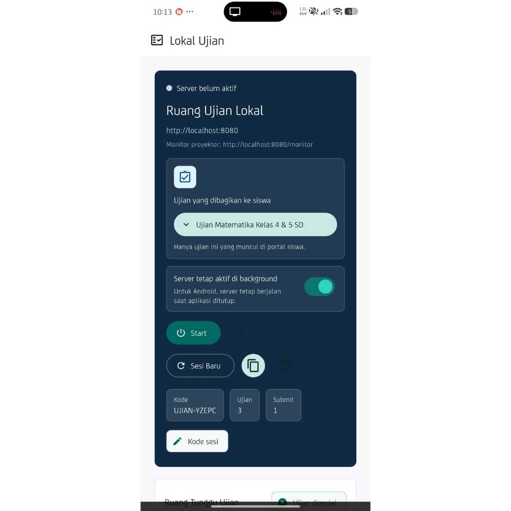 Aplikasi Ujian Online Lokal