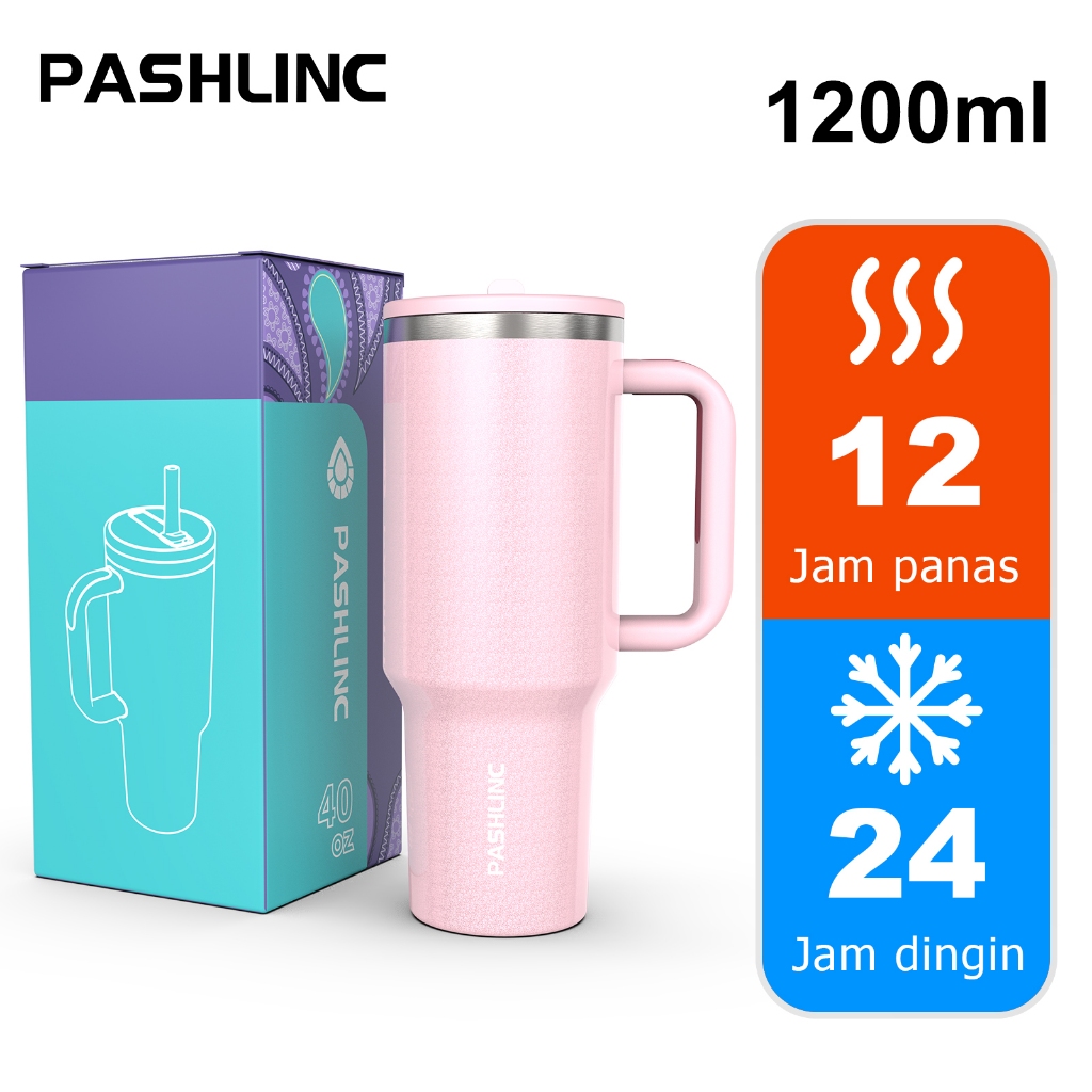 PASHLINC Aura Tumbler Portable Stainless Coffee Cup 1200 mL Thermos Cup Vacuum Insulated