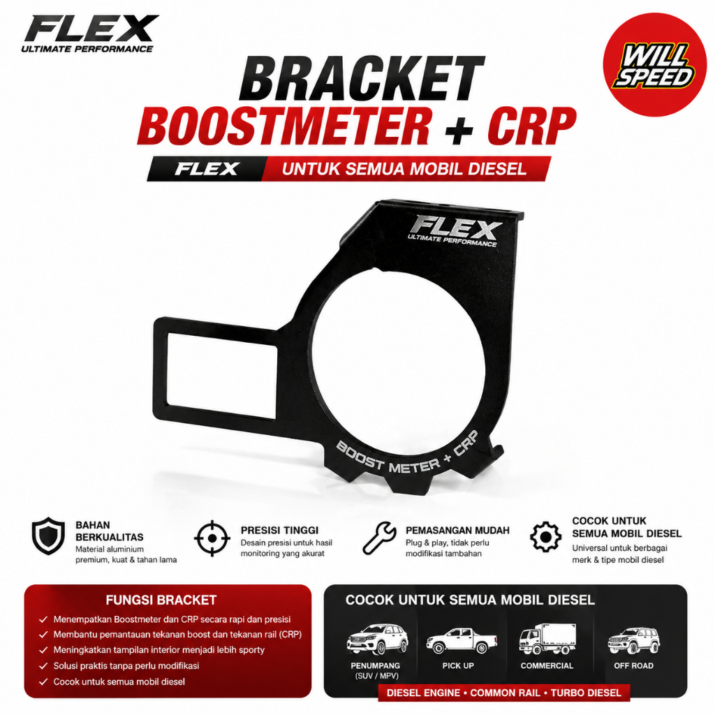 BRACKET FLEX BOOSTMETER ORIGINAL CRP METER