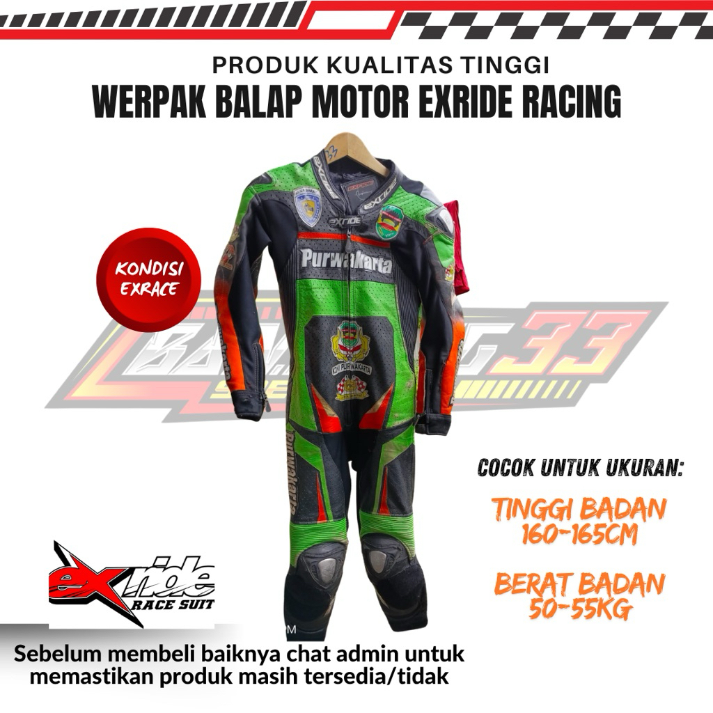 Werpak Balap Motor Road Race EXRIDE Racing Suit