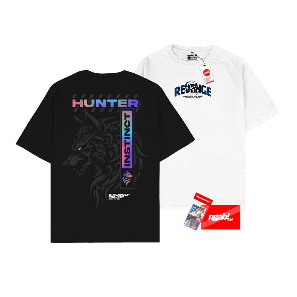 Buy 1 Get 2 Ngab Kaos Baju Distro Spesial Bundling Super Keren Hunter Instinct, Revenge BD061 Unisex